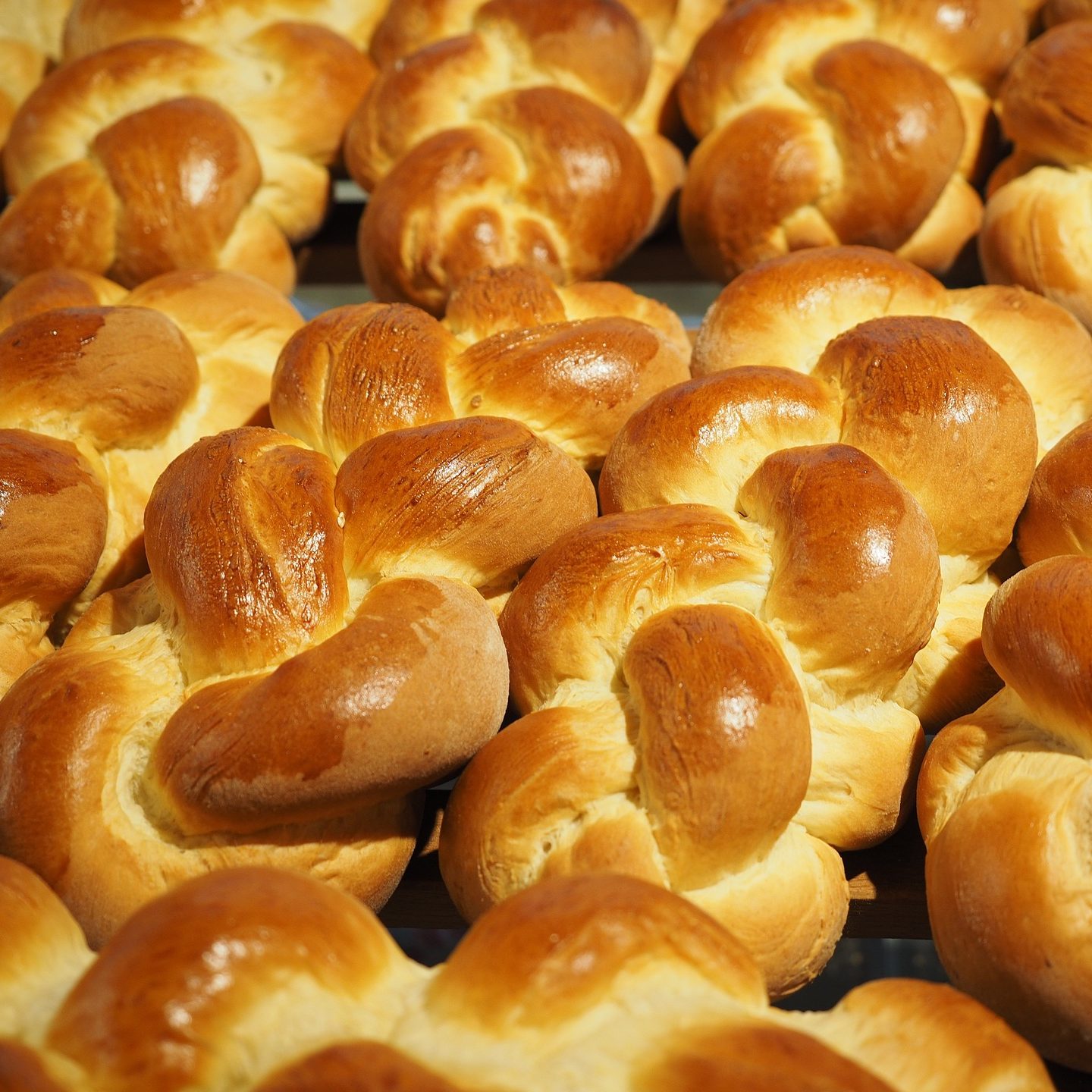 Frisch gebackener Schweizer Zopf